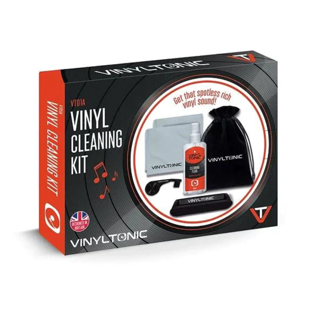 Vinyl Record Cleaning Kit tin box
