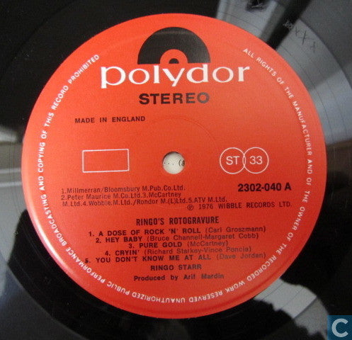 Starr, Ringo - Ringo's Rotogravure