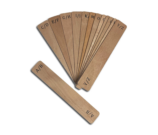 Record dividers wood