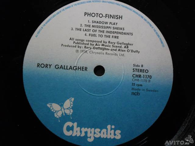 Gallagher, Rory ‎– Photo-Finish