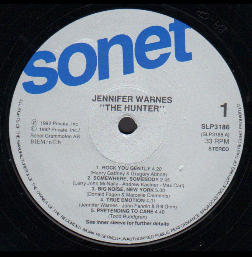 Warnes, Jennifer ‎– The Hunter