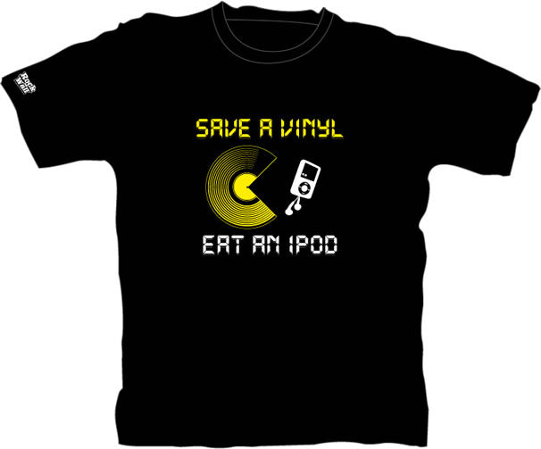 Save A Vinyl Eat An Ipod - T-shirt.