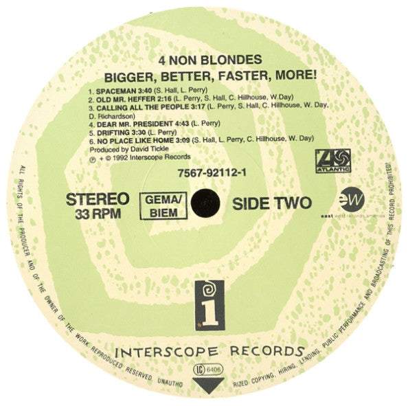 4 Non Blondes - Bigger, Better, Faster, More! - RecordPusher  
