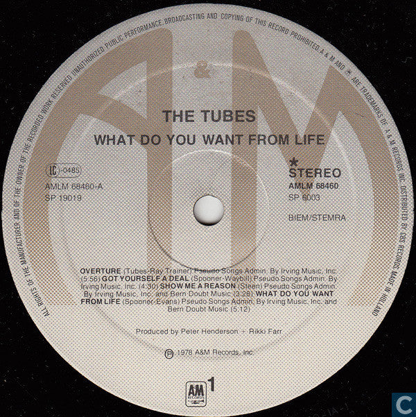 Tubes - What Do You Want From Live.