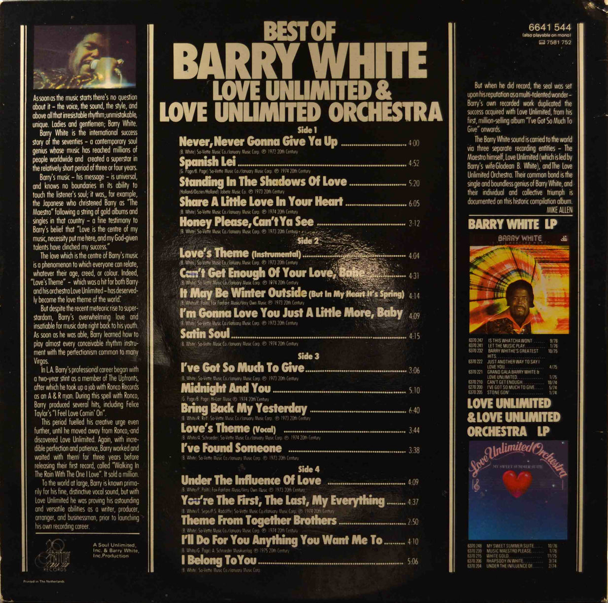 White, Barry -  Best Of