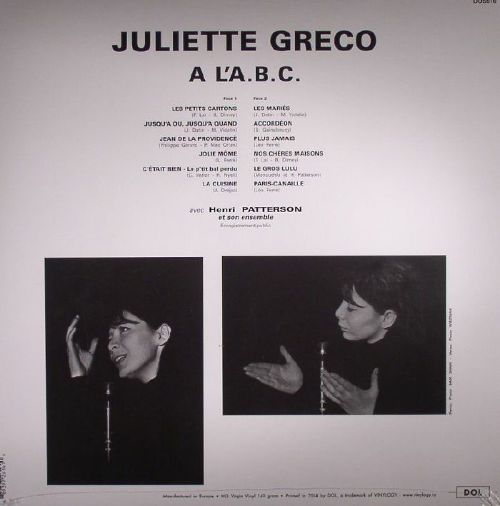 Greco, Juliette - A L'a.B.C.