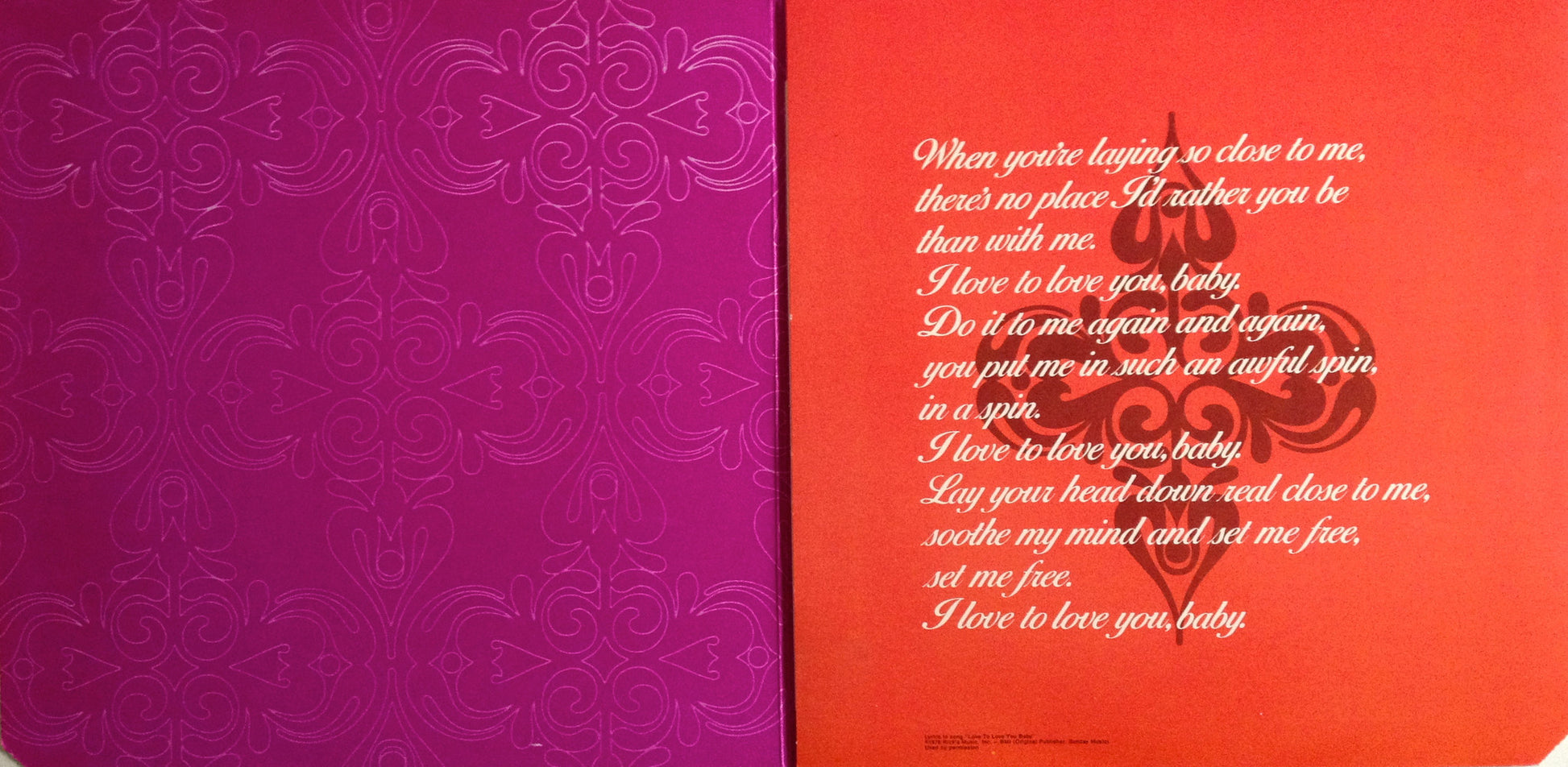 Summer, Donna - Love To Love You Baby.