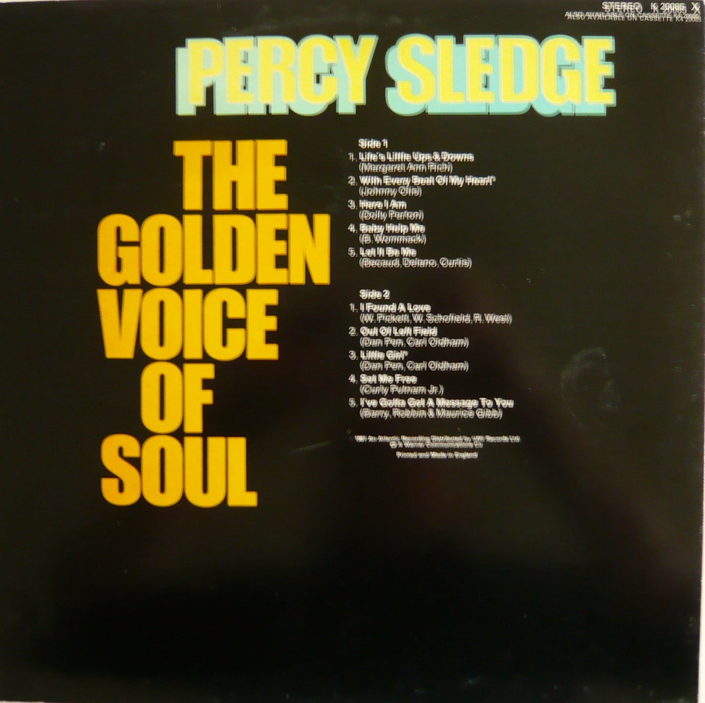 Sledge, Percy - The Golden Voice Of Soul.