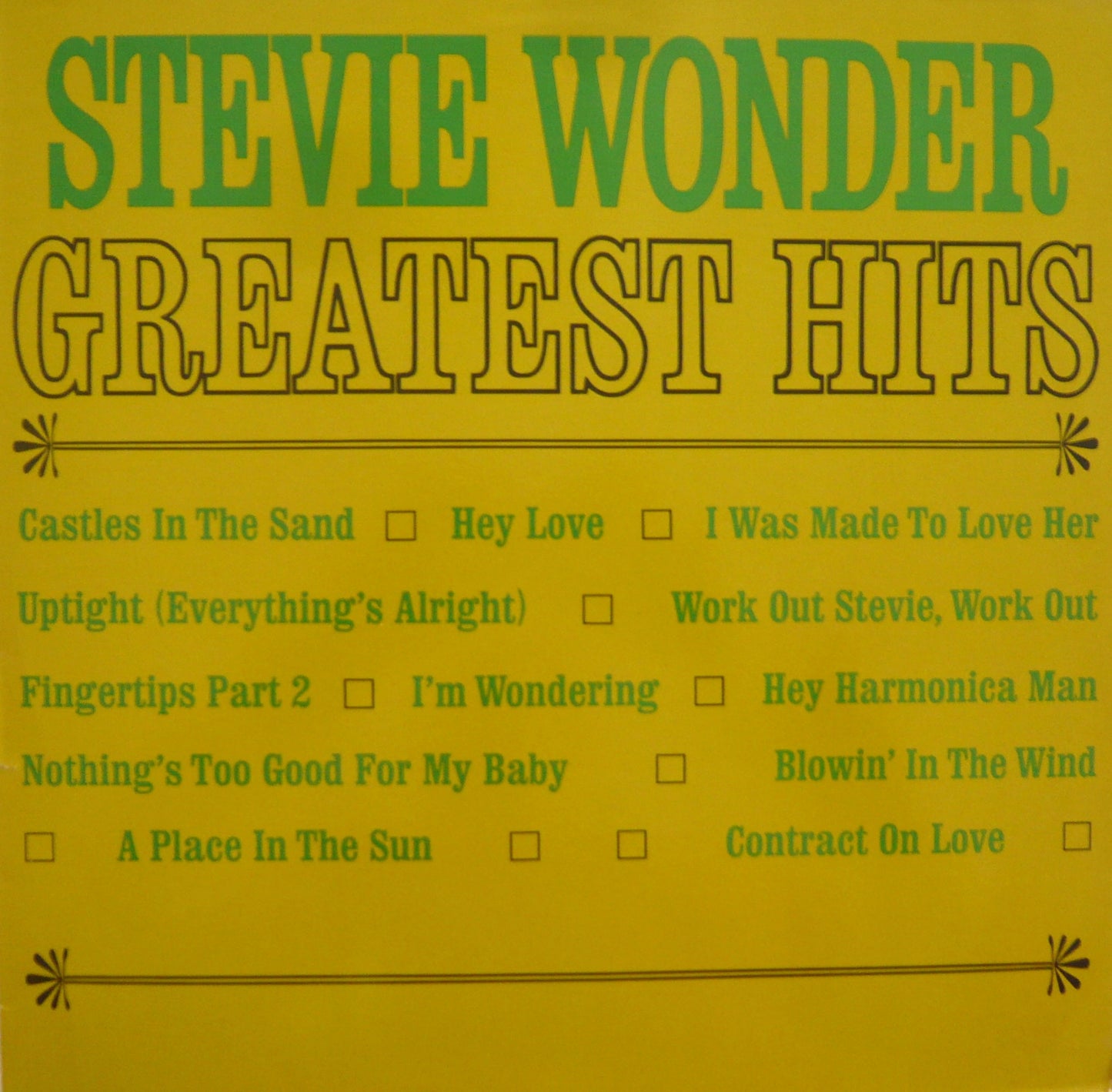 Wonder, Stevie - Greatest Hits