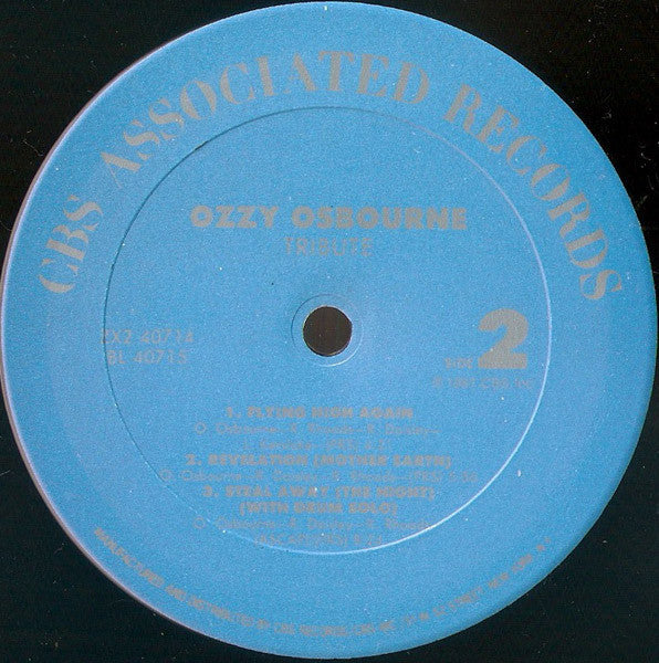 Osbourne,  Ozzy  ‎– Randy Rhoads Tribute