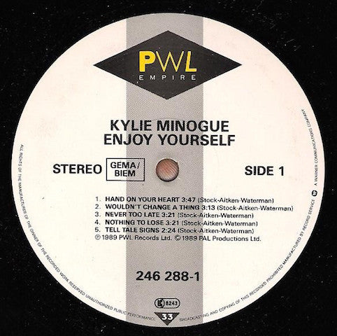Minogue, Kylie ‎– Enjoy Yourself