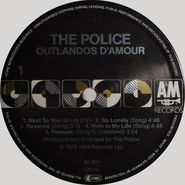 Police - Outlandos d'Amour