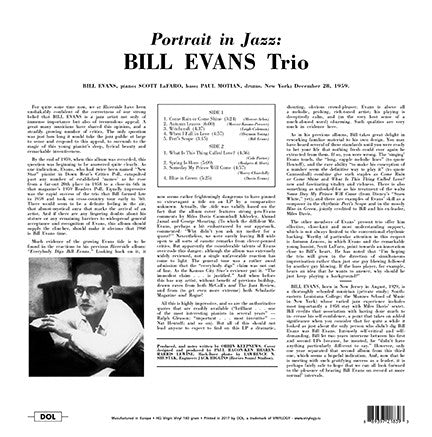 Evans, Bill Trio - Portrait In Jazz