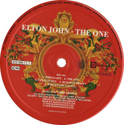 John, Elton ‎– The One