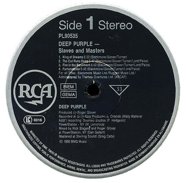 Deep Purple - Slaves And Masters