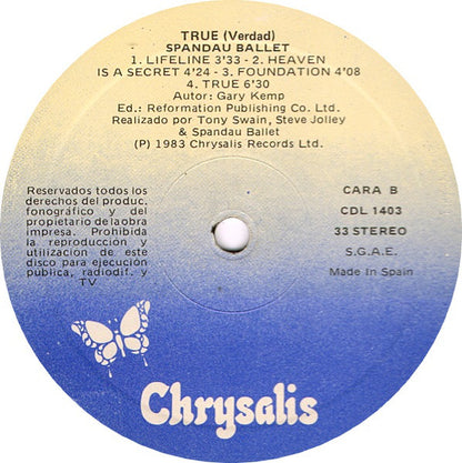 Spandau Ballet - True