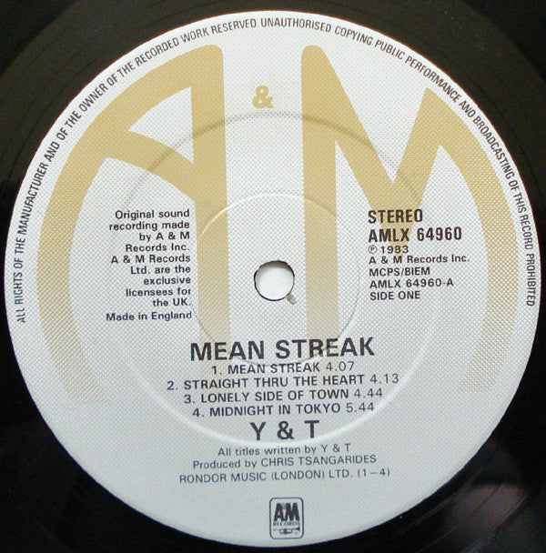 Y&T - Mean Streak