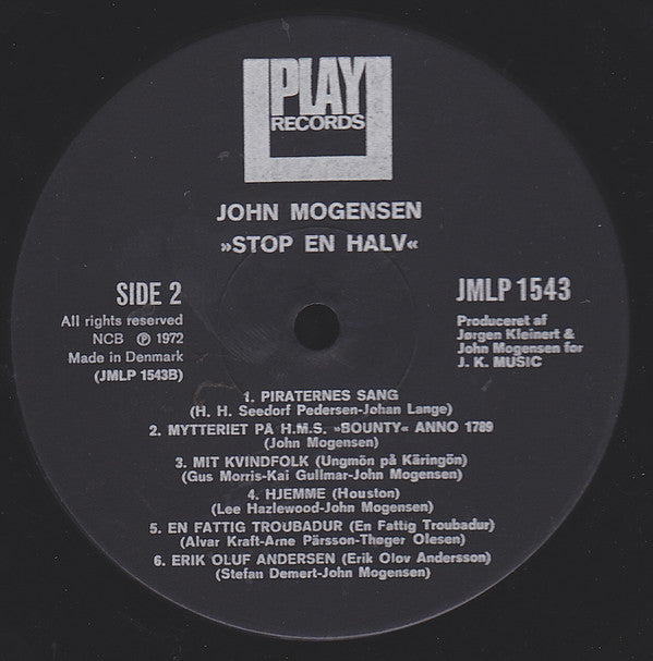Mogensen, John ‎– Stop En Halv