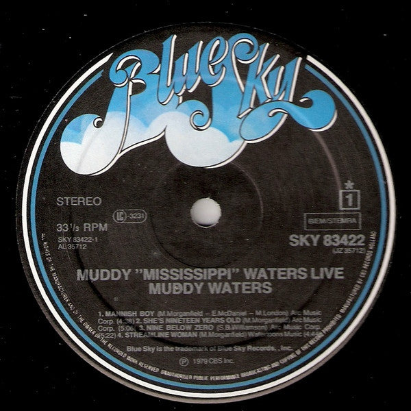 Waters, Muddy - Muddy "Mississippi" Waters Live