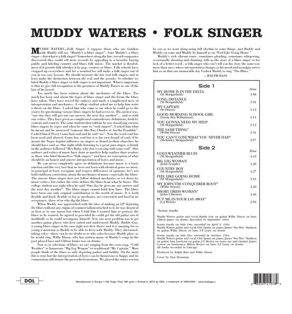 Waters, Muddy ‎– Folk Singer