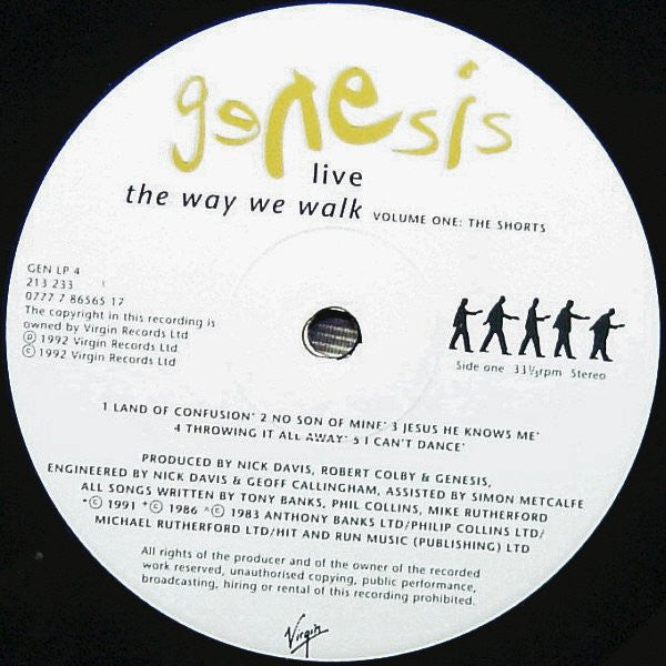 Genesis - Live The Way We Walk Volume One: The Shorts