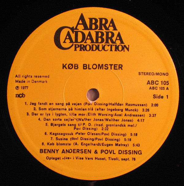 Benny Andersen & Povl Dissing ‎– Køb Blomster ...