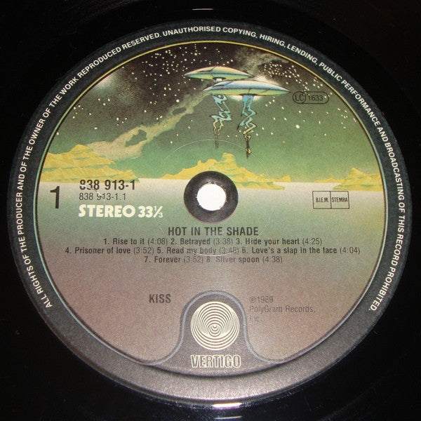 Kiss ‎– Hot In The Shade