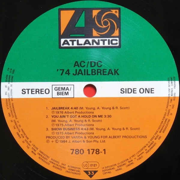 AC/DC : '74 Jailbreak - Record Shop X