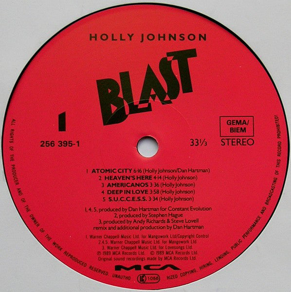 Johnson, Holly - Blast