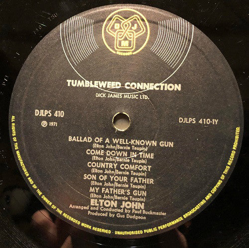 John, Elton - Tumbleweed Connection