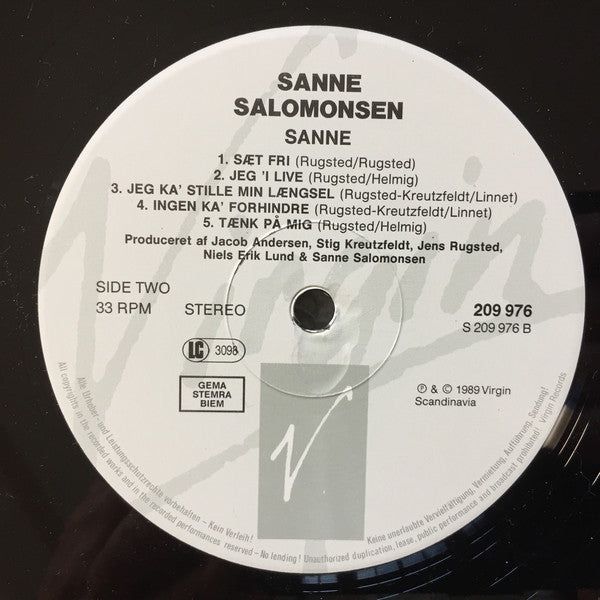 Salomonsen, Sanne  - Sanne