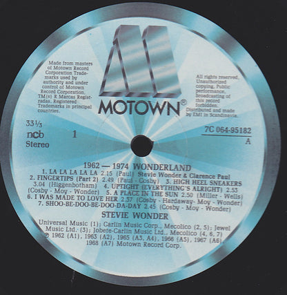 Wonder, Stevie - 1962-74 Wonderland