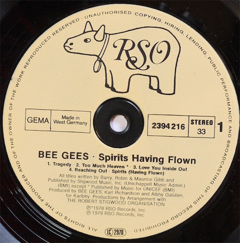 Bee Gees ‎– Spirits Having Flown