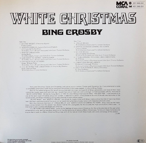 Crosby, Bing  ‎– White Christmas