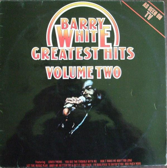White, Barry ‎– Greatest Hits Volume Two