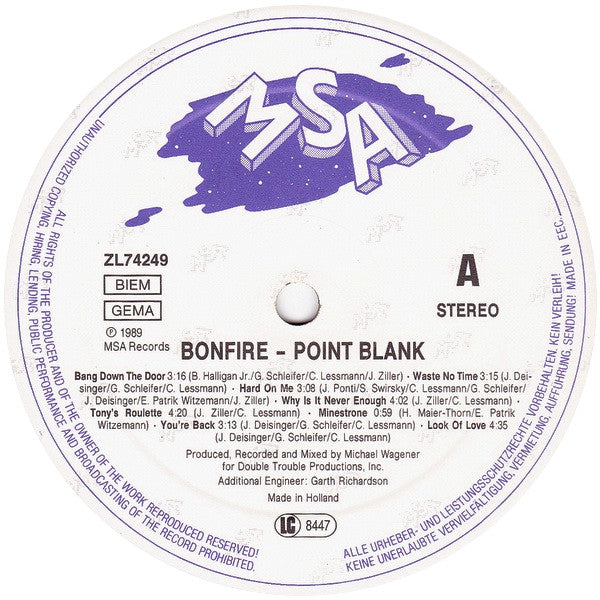 Bonfire - Point Blank