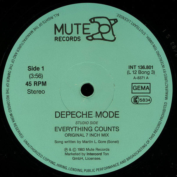 Depeche Mode - Everything Counts - RecordPusher  