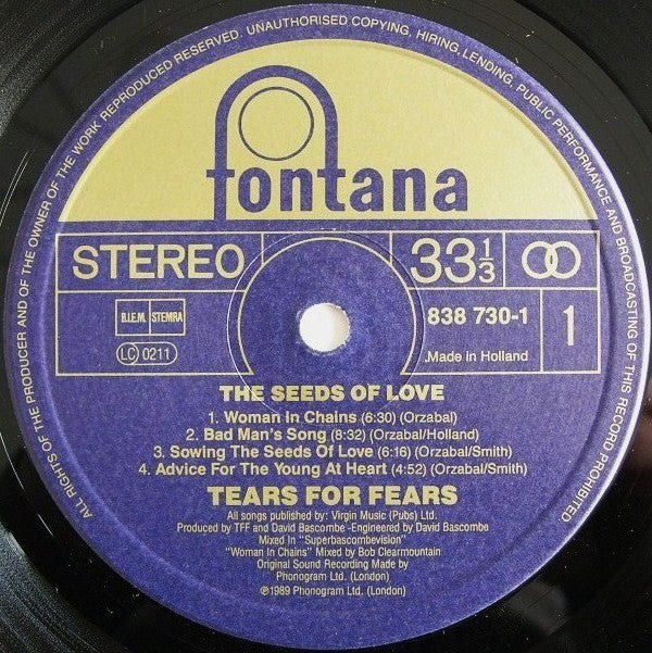 Tears For Fears - Seeds Of Love