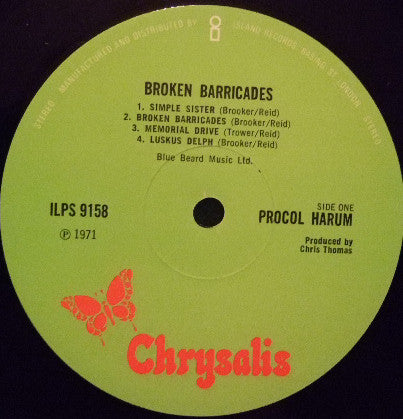Procol Harum ‎– Broken Barricades