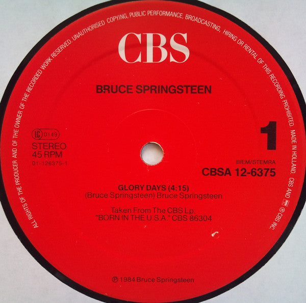 Springsteen, Bruce - Glory Days
