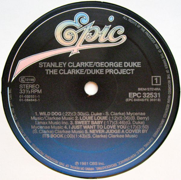 Stanley Clarke / George Duke ‎– The Clarke / Duke Project