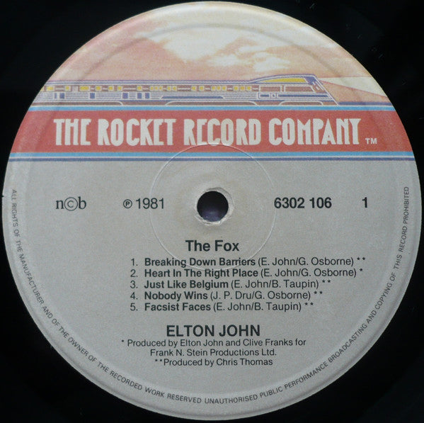 John, Elton ‎– The Fox