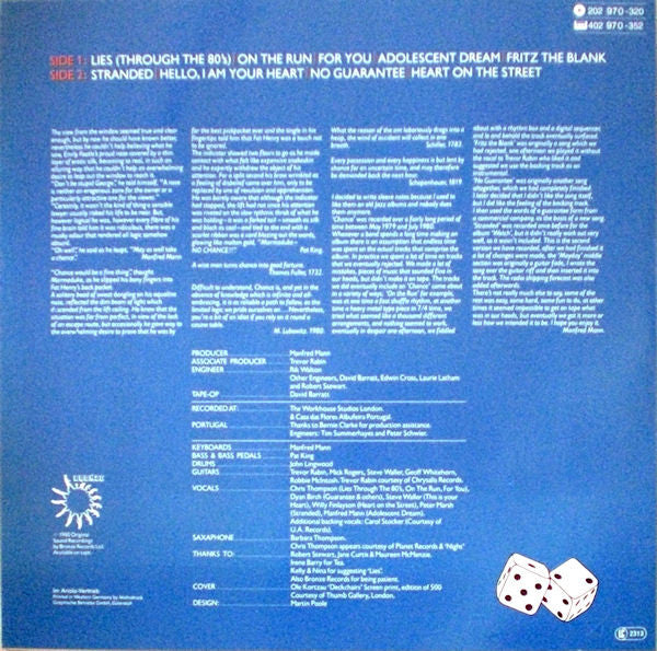 Manfred Mann's Earth Band ‎–  Chance