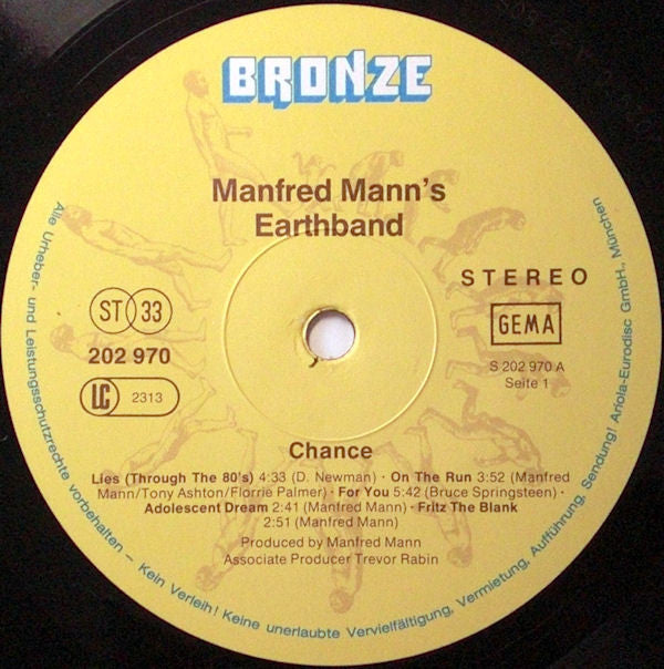 Manfred Mann's Earth Band ‎–  Chance