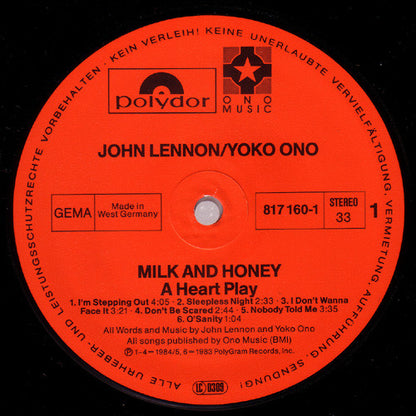 Lennon, John/Yoko Ono - Milk And Honey
