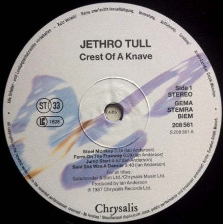 Jethro Tull - Crest Of A Knave