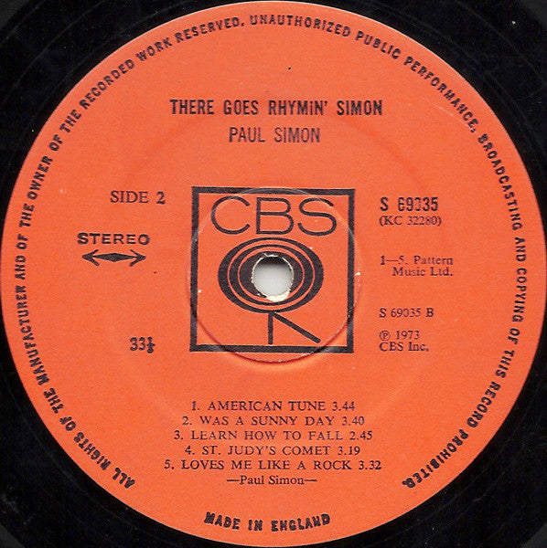 Simon, Paul - There Goes Rhymin' Simon