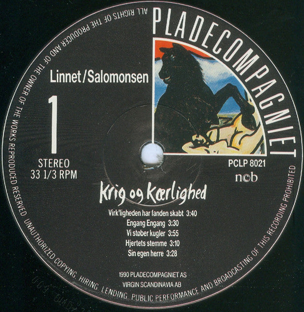 Linnet/Salomonsen ‎– Krig Og Kærlighed