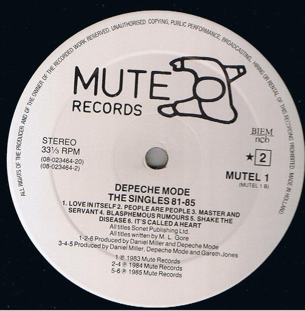 Depeche Mode ‎– The Singles 81 - 85