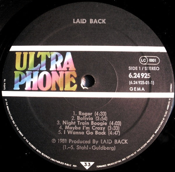 Laid Back - Laid back
